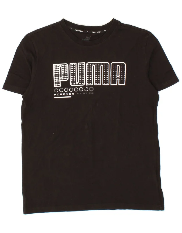 Men's Shirts with Contrast CollarsPUMA Boys Graphic T-Shirt Top 13-14 Years XL Black Cotton Men's Shirts with Contrast CollarsPUMA Boys Graphic T-Shirt Top 13-14 Years XL Black Cotton