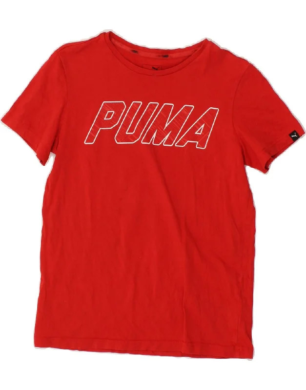 Men's Shirts with Appliqué DetailsPUMA Boys Graphic T-Shirt Top 13-14 Years XL Red Cotton Men's Shirts with Appliqué DetailsPUMA Boys Graphic T-Shirt Top 13-14 Years XL Red Cotton