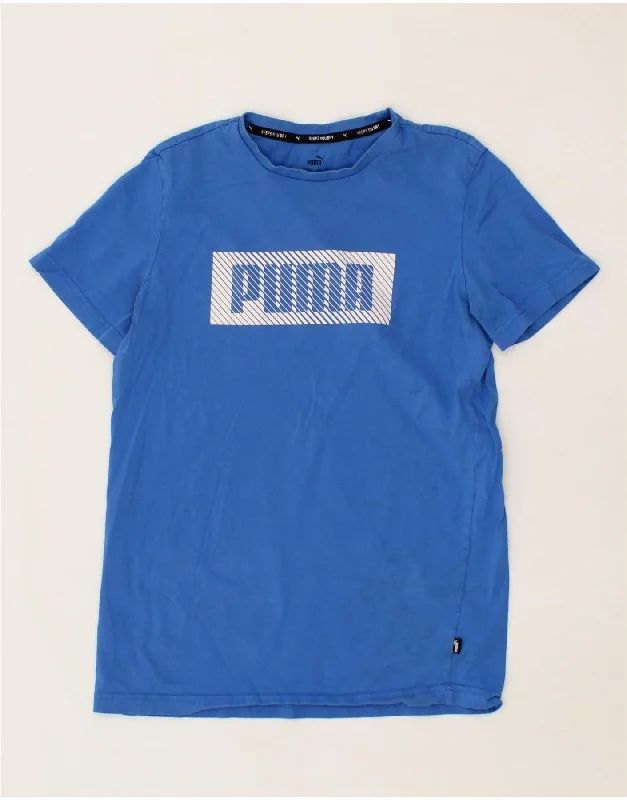 Men's Shirts with Button-Down PocketsPUMA Boys Graphic T-Shirt Top 15-16 Years 2XL Blue Men's Shirts with Button-Down PocketsPUMA Boys Graphic T-Shirt Top 15-16 Years 2XL Blue