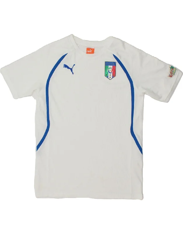 Men's Shirts with Abstract DesignsPUMA Boys Italia Graphic T-Shirt Top 15-16 Years 2XL White Men's Shirts with Abstract DesignsPUMA Boys Italia Graphic T-Shirt Top 15-16 Years 2XL White