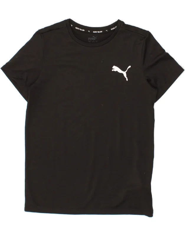 Men's Shirts with Wingtip CollarsPUMA Boys T-Shirt Top 11-12 Years  Black Polyester