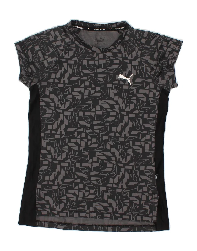 Men's Three-Quarter Sleeved TopsPUMA Girls Graphic T-Shirt Top 11-12 Years Grey Geometric Polyester Men's Three-Quarter Sleeved TopsPUMA Girls Graphic T-Shirt Top 11-12 Years Grey Geometric Polyester