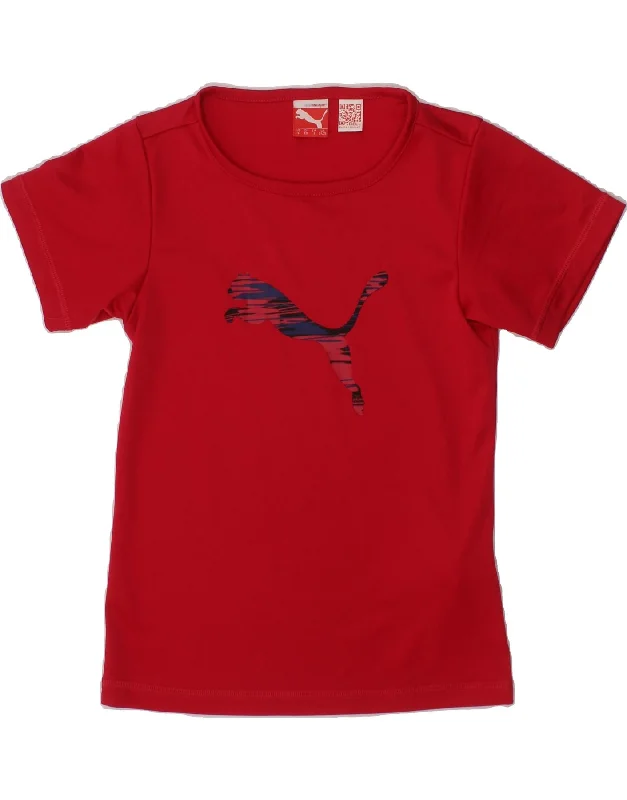 Men's Short-Sleeved ShirtsPUMA Girls Graphic T-Shirt Top 7-8 Years Small Pink Polyester Men's Short-Sleeved ShirtsPUMA Girls Graphic T-Shirt Top 7-8 Years Small Pink Polyester