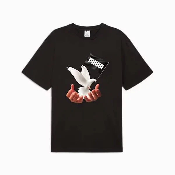 Men's Shirts with Asymmetrical HemlinesPUMA X MAS TIEMPO TWENTY FOUR TEE
