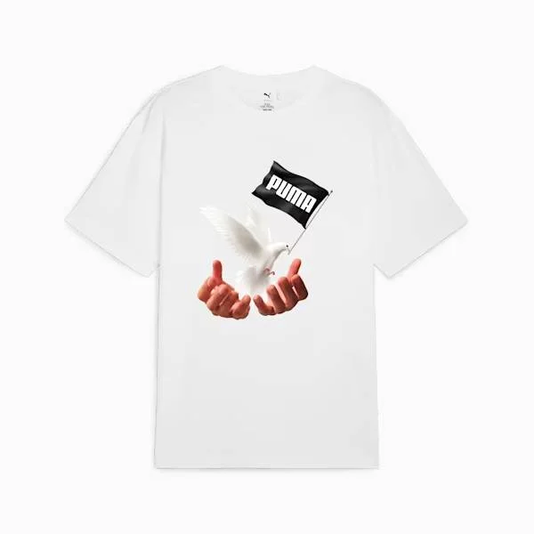 Men's Shirts with Raw-Edge HemlinesPUMA PUMA X MAS TIEMPO TWENTY FOUR TEE