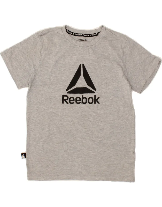 Men's Shirts for CampingREEBOK Boys Graphic T-Shirt Top 10-11 Years Large Grey Cotton Men's Shirts for CampingREEBOK Boys Graphic T-Shirt Top 10-11 Years Large Grey Cotton