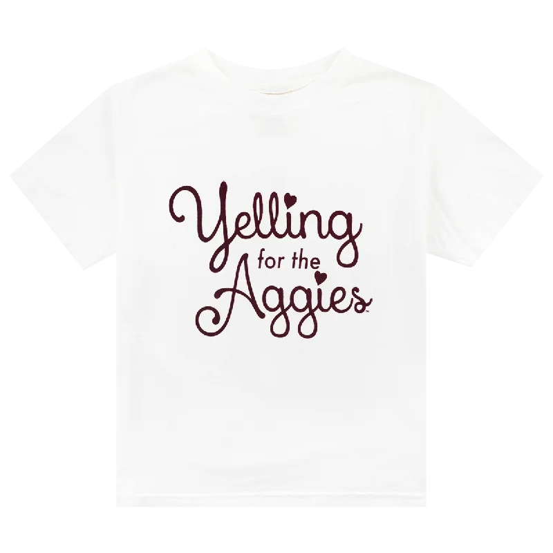 Men's Shirts with Hook-and-Loop ClosuresYelling for the Aggies Youth T-Shirt