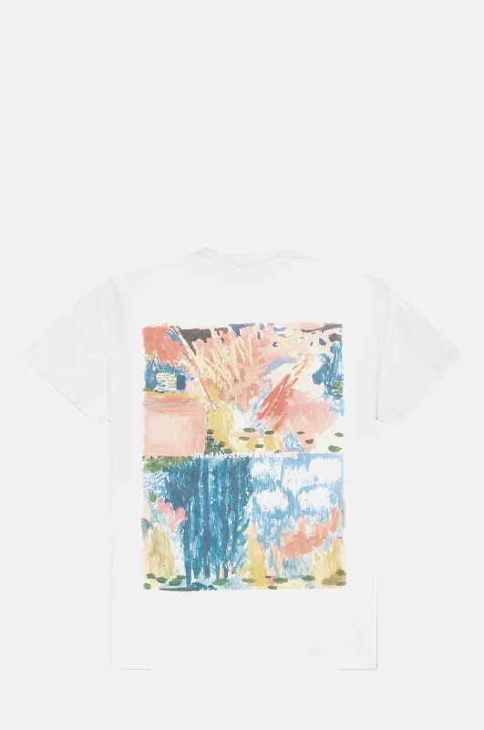 Men's Shirts with Geometric PatternsS/S Tee Ivan White