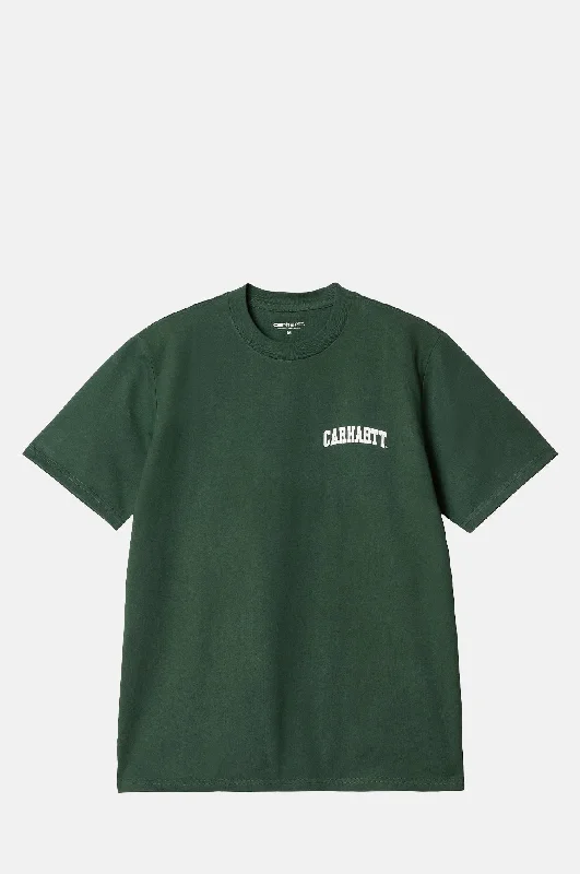 Men's Shirts with Mock NecksS/S University Script T-Shirt Sycamore Tree/White