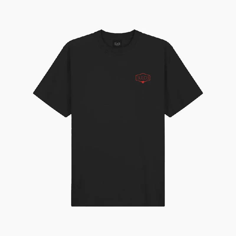 Men's Shirts with Snap ButtonsSUEDE Lovers Logo T-Shirt