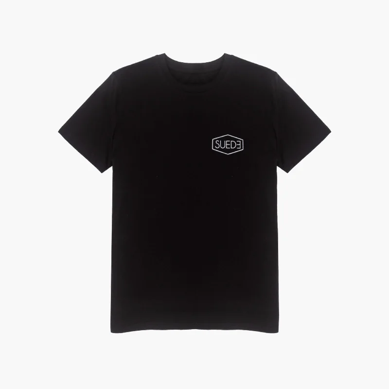 Men's Shirts with Patchwork SleevesSUEDE Rome Crew T-Shirt