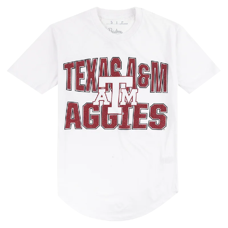 Men's Shirts with Contrast StitchingTexas A&M Aggies Maxima Glitter Irvine Tee