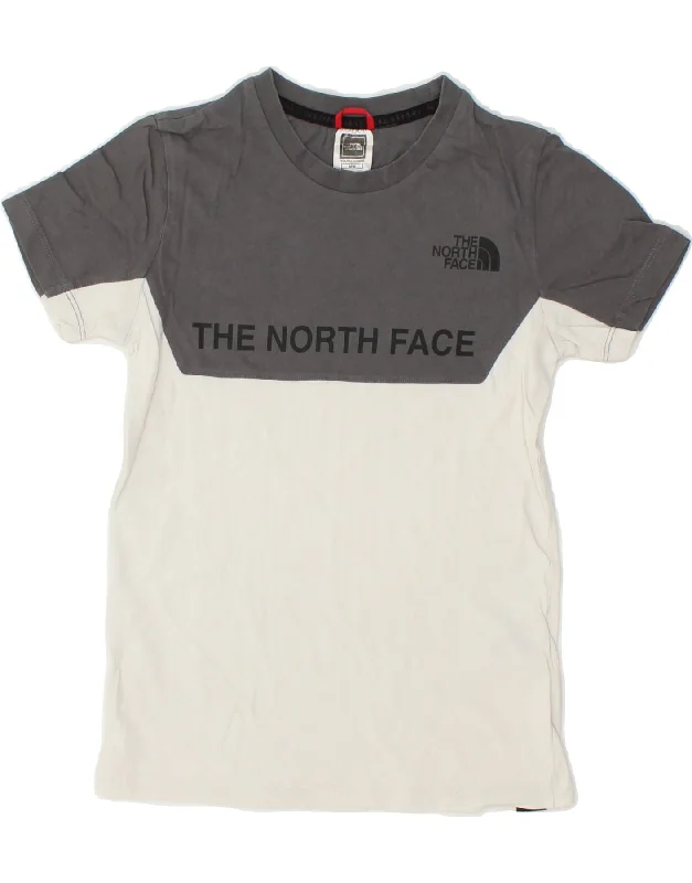 Men's Shirts with Plaid PatternsTHE NORTH FACE Boys Graphic T-Shirt Top 9-10 Years Medium  Off White