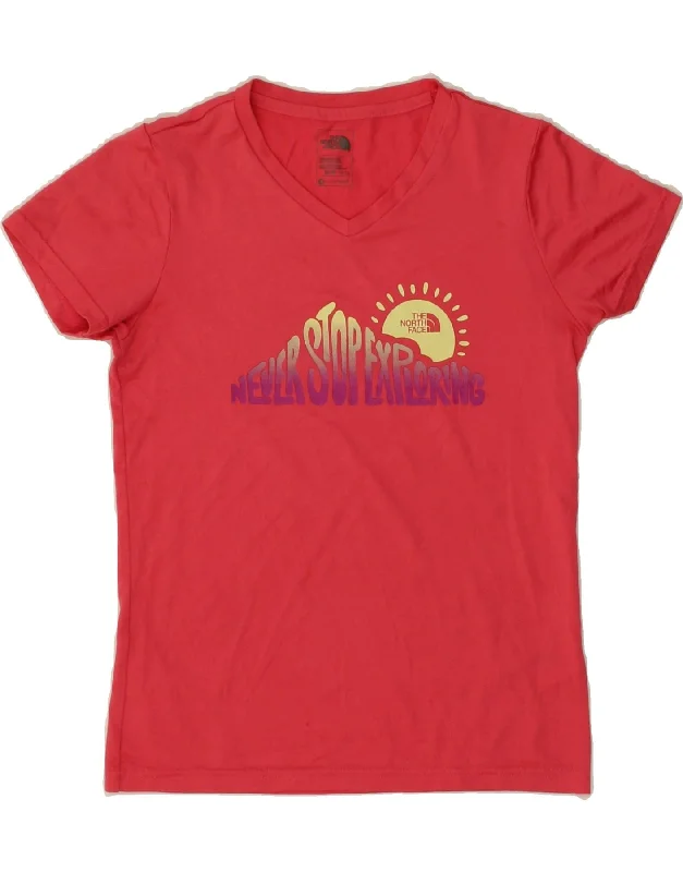 Men's Shirts with Plaid PatternsTHE NORTH FACE Girls Graphic T-Shirt Top 10-11 Years Medium  Pink