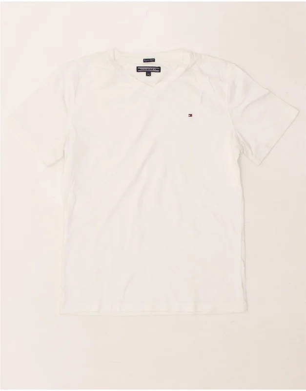 Men's Shirts with Double-Breasted DesignsTOMMY HILFIGER Boys T-Shirt Top 11-12 Years White Men's Shirts with Double-Breasted DesignsTOMMY HILFIGER Boys T-Shirt Top 11-12 Years White