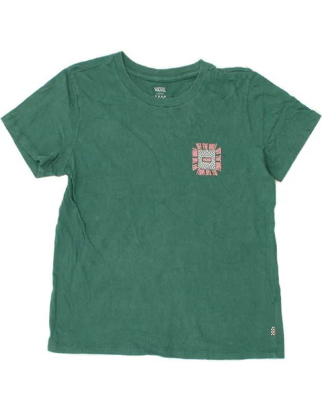 Men's Shirts for Outdoor ActivitiesVANS Boys Graphic T-Shirt Top 12-13 Years Large Green Cotton Men's Shirts for Outdoor ActivitiesVANS Boys Graphic T-Shirt Top 12-13 Years Large Green Cotton