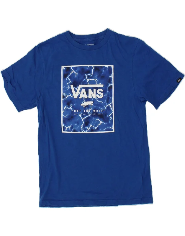 Men's Shirts with Logo EmbossmentsVANS Girls Classic Fit Graphic T-Shirt Top 12-13 Years Large Blue Cotton Men's Shirts with Logo EmbossmentsVANS Girls Classic Fit Graphic T-Shirt Top 12-13 Years Large Blue Cotton